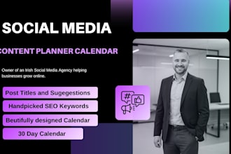 create a strategic social media content calendar and plan