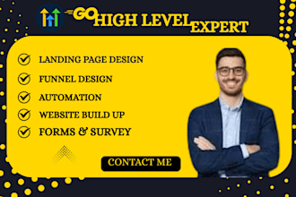 be your gohighlevel expert gohighlevel website sales funnel go high level expert