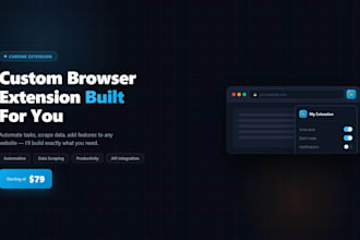 build a custom chrome or firefox browser extension for your business