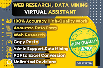 be your virtual assistant, internet researcher
