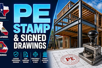 licensed structural engineer pe stamp washington idaho michigan california stamp