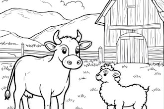 draw amazing coloring book pages and illustration