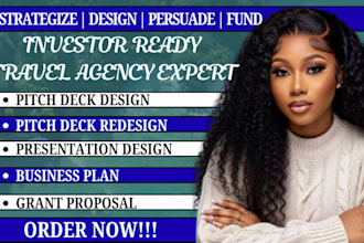 design investor ready travel agency pitch deck travel agent PPT tour agency PPT