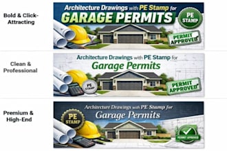 do architecture drawing and pe stamp for garage construction permits