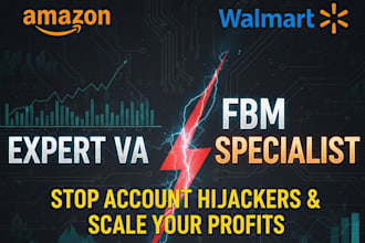 manage your amazon walmart fbm store as a professional VA