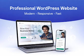 create a fast responsive wordpress website with SEO