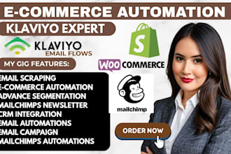 integrate klaviyo mailchimp shopify with woocommerce or other crms