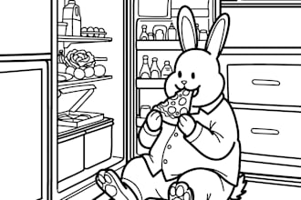create bold and easy adult and kid coloring pages for KDP