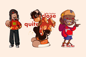 draw a cute mascot logo design