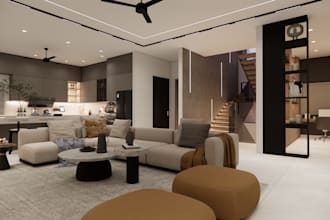 do interior design and 3d rendering for residential and commercial spaces