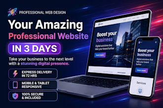 build your amazing website with domain and hosting for free in 72 hours