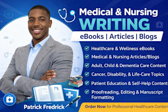 craft creative medical and nursing ebooks, articles, blogs, and health contents