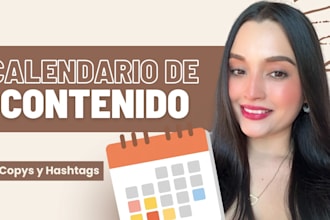 create a strategic social media content calendar for you