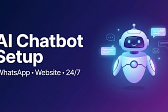 build an ai chatbot for whatsapp, website and customer support