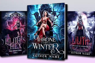 design fantasy and dark romance book and ebook cover design