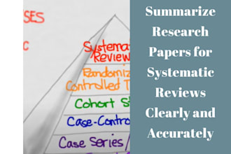 summarize qualitative and quantitative studies for systematic reviews