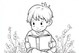 create unique coloring book pages and kids activity book