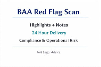 scan your baa or ebullient healthcare vendor contract for hipaa risk red flags