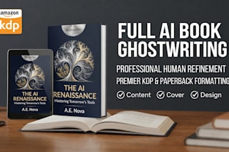 be your ai book writer and ghostwriter for amazon KDP