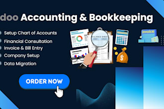 set up odoo accounting, inventory, bookkeeping and data migration