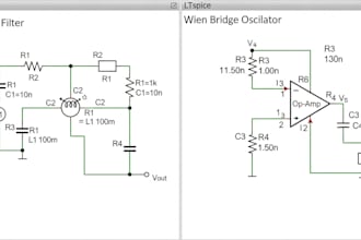 design and stimulate filter,oscillator circuit using ltspice