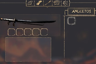 design game UI art for your indie game
