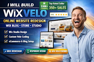 build wix velo online website redesign wix blog setup store studio wix design
