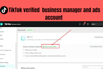 create verified tiktok agency ads account and tiktok ads manager