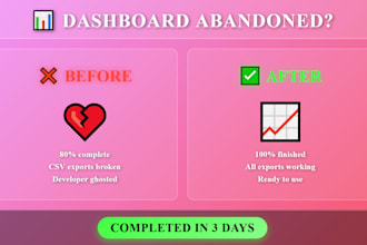 fix your broken wordpress dashboard or CSV export