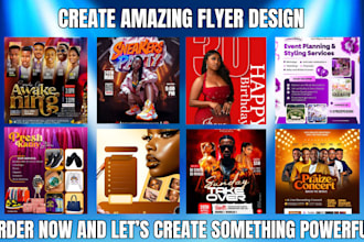 create unique or church flyer, party, event flyer, music, concert flyer design