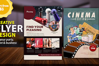 create simple and professional flyers within 12 hours