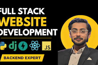 build a custom business website with django and react