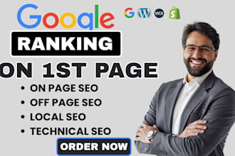 do on page off page technical SEO service for wordpress wix website