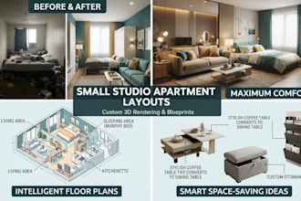 design your modern small studio apartment