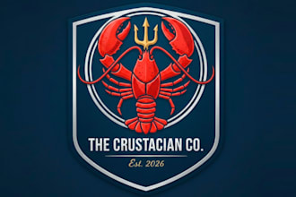 create unique lobster logo for seafood, restaurant, or brand