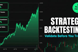 backtest your trading strategy with statistical analysis and real data