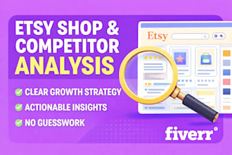 analyze your etsy shop and competitors to identify growth opportunities