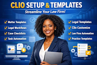 create custom clio manage matter templates and task lists for your practice