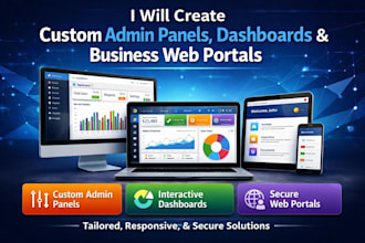 create ai integrated custom dashboards and admin panels
