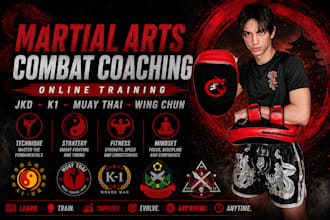 coach you in martial arts, self defense, and combat sports