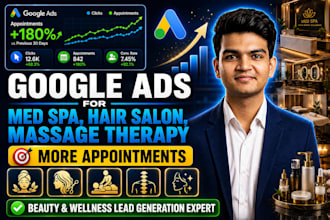 run google ads for med spa, hair salon, massage therapy, chiropractic, aesthetic