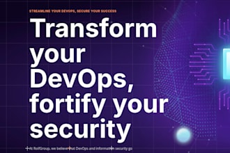 be your devops engineer