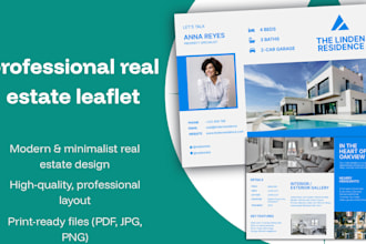 design modern real estate leaflets and real estate flyers,brochure