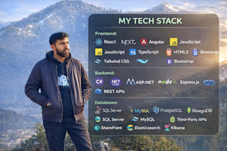 develop a custom full stack website with modern front end design