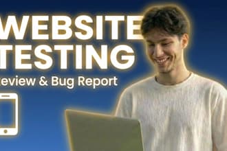 manually test your website and apps