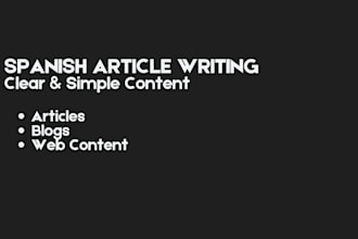 write clear and simple content in spanish for websites
