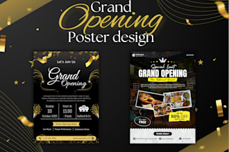 create a grand opening poster