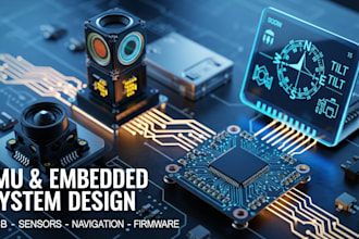 pcb embedded system design for imu, gyro and accelerometer, electronic compass