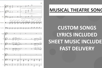 write you a custom musical theatre song