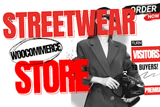 redesign woocommerce streetwear website streetwear clothing streetwear brand